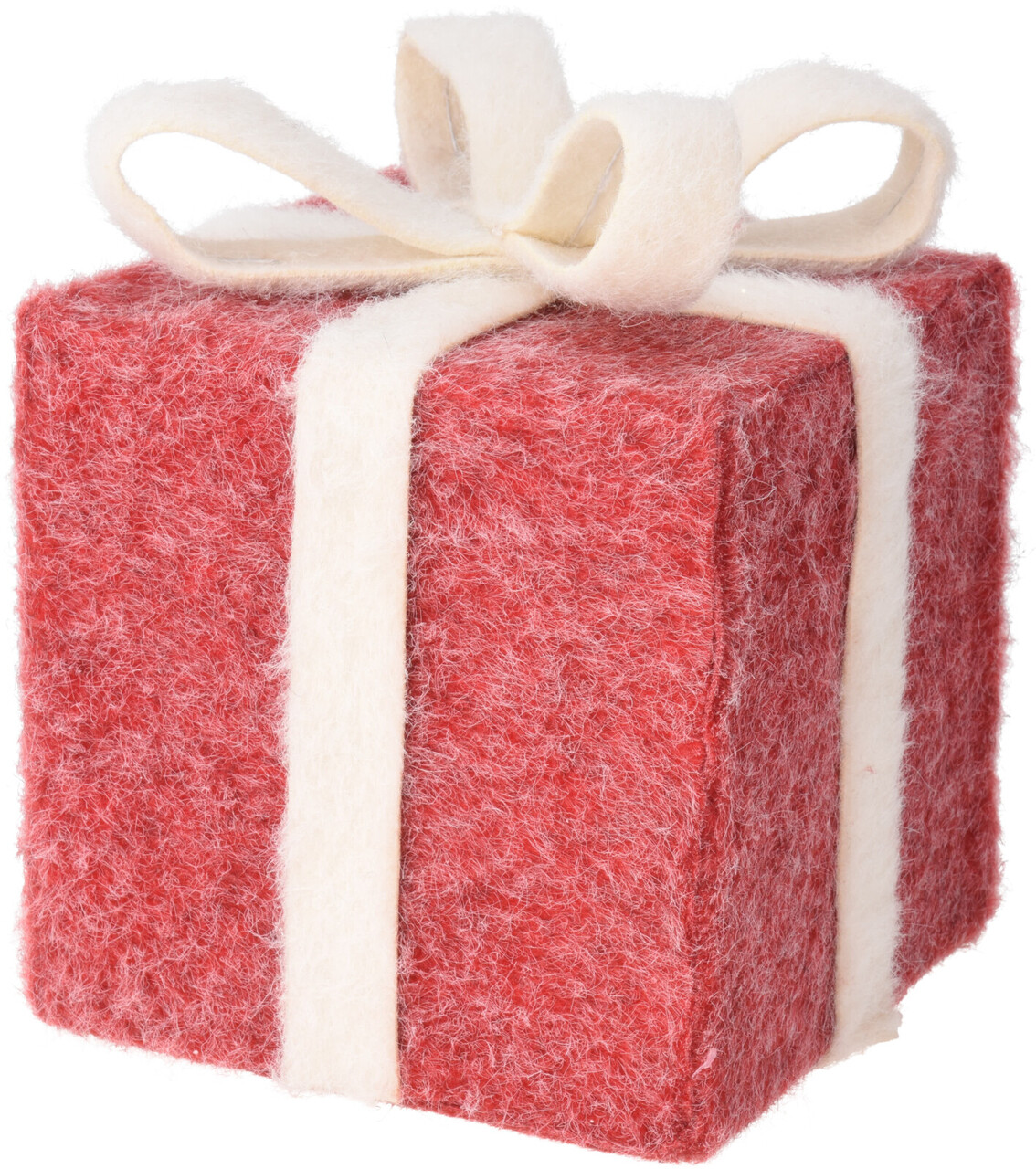 Decoratiune Giftbox v1, Excellent Houseware, 18x18x19 cm, polistiren, rosu - imagine 3